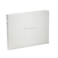 Wedding Collection White Premium Leather Guest Book